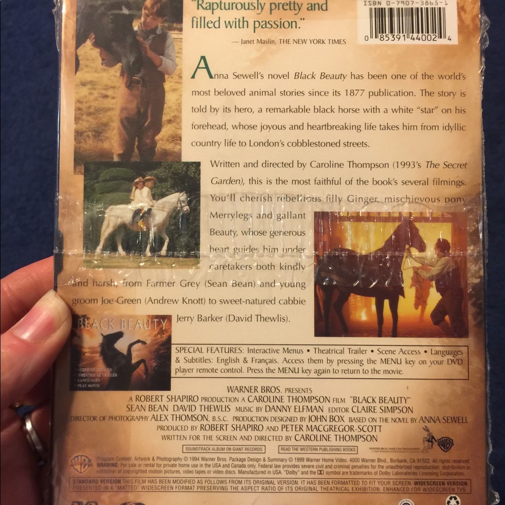 Black Beauty (DVD, 1999) NEW SEALED - Picture 2 of 3